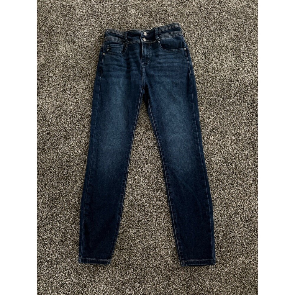KanCan Jeans Womens Size 7/27 Blue Dark Wash Skinny Mid Rise Stretch